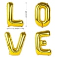 thumbnail image 5 of CSCHome Love Romantic Letter Balloons, 23.6x15.8inch Anniversary Decoration Supplies (Champagne), 5 of 5