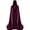 Hot Pink, variant on Full Length Hooded Robe for Men & Women Velvet Cloak Halloween Witch Vampire Wizard Raven Cosplay Costume