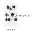 thumbnail image 2 of ziyahi False Nail Wearable Perfect Matching Simple to Wear No Irritating Odor Fake Fingernail Breathable Press Type Adjustable Paster Type 16 Type 14 F741 1Set, 2 of 6