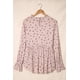 thumbnail image 2 of ABPHQTO Blusa Babydoll Cuello Volante Estampado Floral Rosa De Mujer, 2 of 5