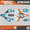 Orange-cyan, variant on Kalair GFX Graphics Kit for Ktm 50SX MINI SX50 (2009-2015) Razor Series