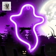 thumbnail image 1 of AKEGAMN Shaped Halloween Decoration LED Sign Light Battery Or USB Powered Indoor Night Table Lamp For Home Decoration (Batteries Not Included) What this LED lights sign can offer you is that it can, 1 of 5