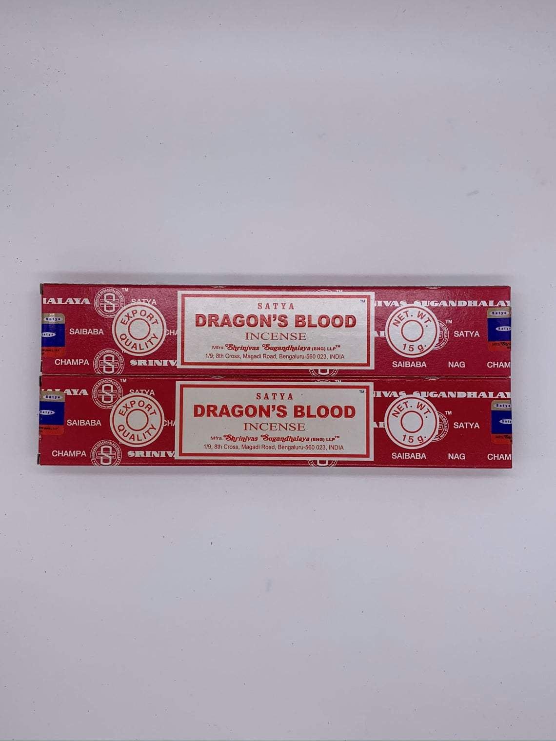 Dragon's Blood Satya Incense 15 Gram Box 