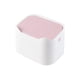 thumbnail image 1 of Escritorio de plástico Papelera de residuos con tapa de doble capa de basura con capas de basura para exteriores DUMANDO DUMANDO DORMITORIO COCINA DE BASUBLE Organizador Suministros Blanco Rosa Yuarrent HA011433-02, 1 of 7