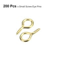 thumbnail image 3 of 200uds Tornillo Ojo Pasadores Ganchos Mini Ojales Roscados Unique Bargains Dorado Tono 6,5x13x1,2mm Autorroscante, 3 of 5