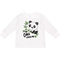 thumbnail image 3 of Inktastic My Oma Loves Me Cute Panda Boys or Girls Long Sleeve Toddler T-Shirt, 3 of 5