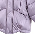 thumbnail image 4 of Jalioing Girls Winter Coat Fashion Plain Long Sleeve Zip Up Puffer Jacket Toddler Kids Thermal Thick Outerwear with Pocket, 4 of 7