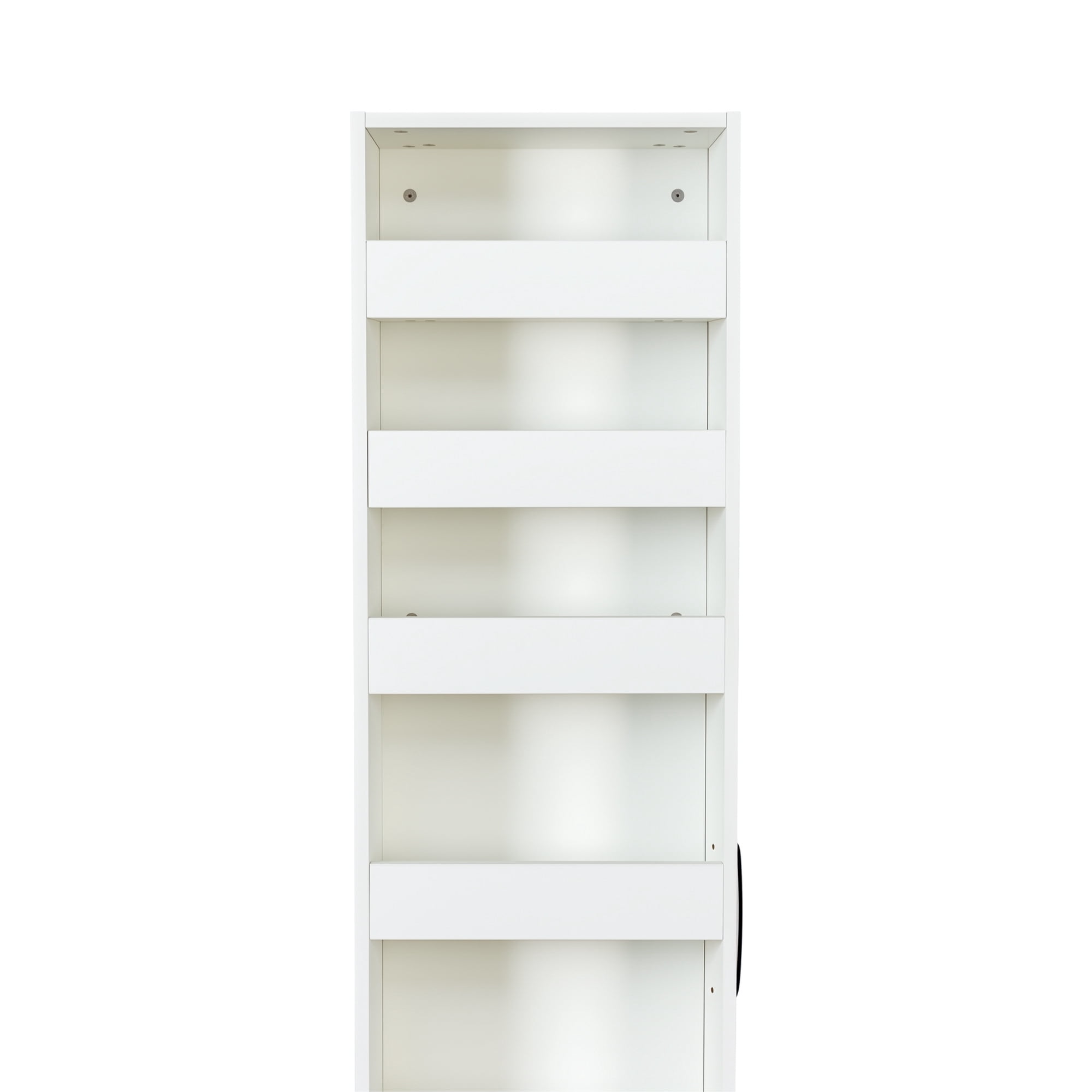 Mintazer 70.75" Tell Pull-Out Pantry Cabinet, 7-Tier Kitchen Storage Carts with Storage Shelf for Kitchen Living Room, White