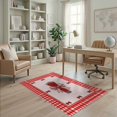 thumbnail image 2 of ODIKA 4'x6' Washable Area Rug Non-Slip, Chair-Friendly, Flatwoven Rug Schoolgirl Welcome Border Classroom Teacher Preschool School Pencil Refined for Home Office, Under Desk, 2 of 7