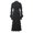 Black, variant on Afinprain Womens Clergy Mermaid Dress Long Bell Sleeve Pastor Dress with Tab Collar