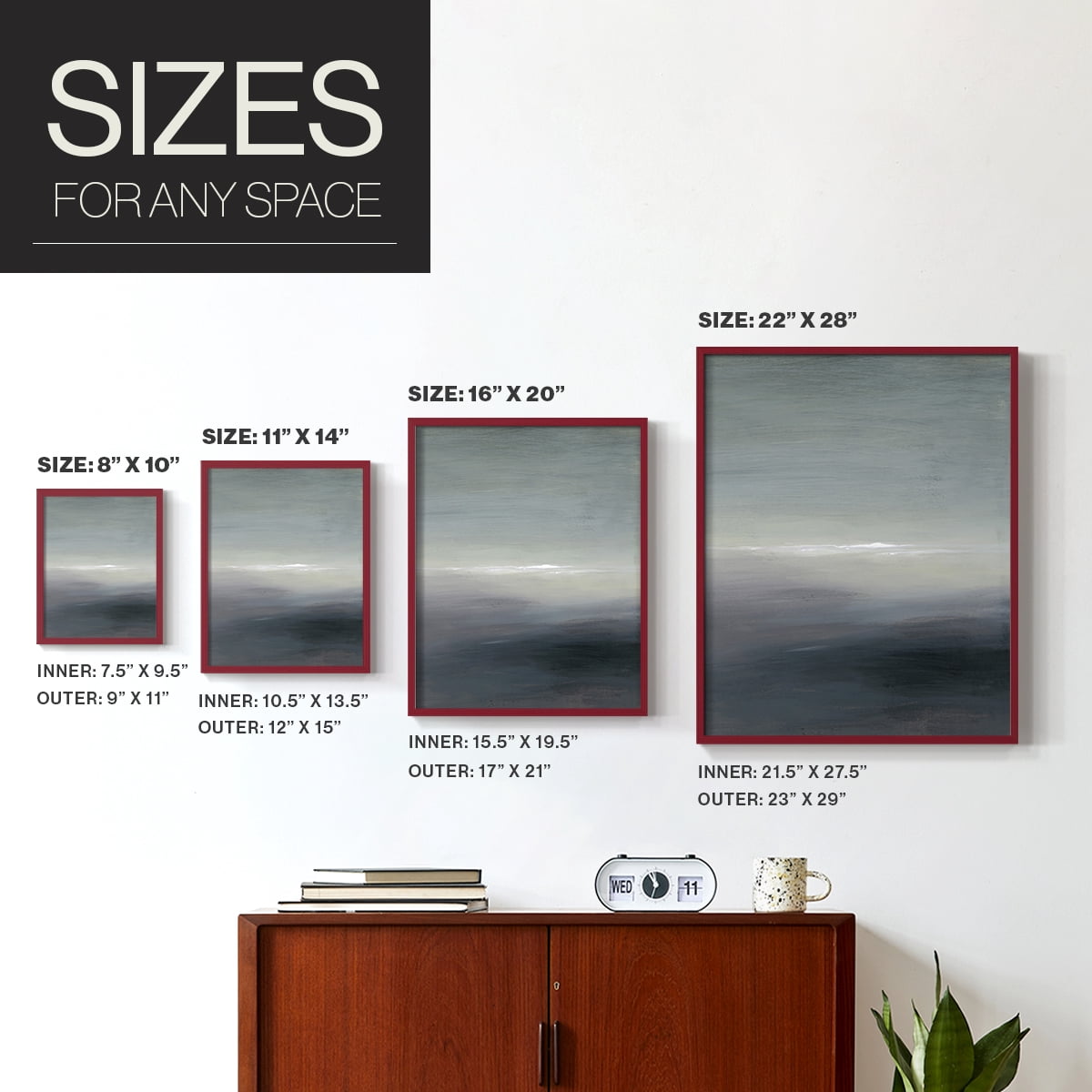 Windy Moor II Framed Print - Solid Wood in Single Picture Frame Solid Wood 2 Framed Print