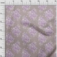 thumbnail image 3 of oneOone Cotton Jersey Lavender Fabric Asian Paisley Dress Material Fabric Print Fabric By The Yard 58 Inch Wide, 3 of 4