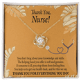 thumbnail image 3 of Thank You Healthcare Medical Worker Nurse Appreciation Infinity Knot Necklace Message Card, 3 of 17