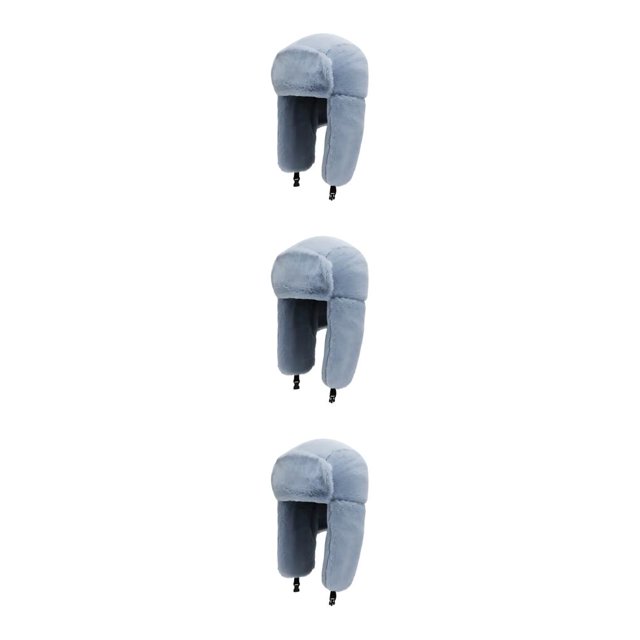 Transemion Stylish And Tear-resistant Hat For Autumn And Winter Wide Application Ski Hat grey 3Set