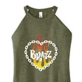 thumbnail image 3 of Bratz - Flame Logo - Chain Link Heart - Juniors High Neck Tank Top, 3 of 5