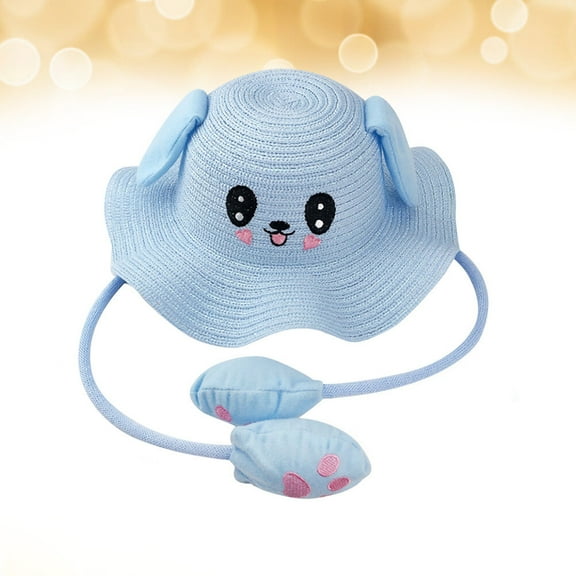 GOOHOCHY Hat Kids Beach Hats Cotton Floppy Brim for Summer and Spring 1Pcs