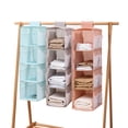 thumbnail image 1 of Double-sided Pockets Hanging Storage Bag Underwear Wardrobe Bra Organizer Hanger, 1 of 5
