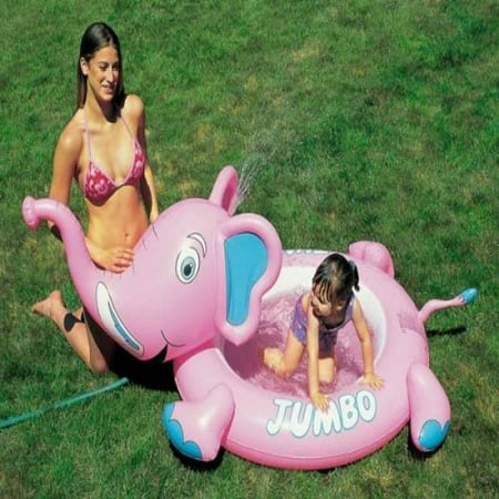 Toddler Kiddie Elephant Spray Backyard Pool (Best Backyard Kiddie Pools)