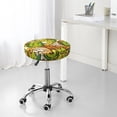 thumbnail image 7 of Xecao's Tropical Summer Fruit Print Stool Covers offer stylish, washable protection for PU round bar stools, perfect for home or commercial use., 7 of 7