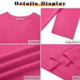 thumbnail image 6 of MOSHU 3 Pack T Shirts for Women V Neck Long Sleeve Womens T-shirts Casual Basics Tees Loose Fit Fall Tops, 6 of 11