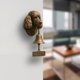 thumbnail image 3 of Timbre de bienvenida CLLC Doberman, Timbre de bienvenida Terrier, Timbre divertido Bulldog, Campana colgante retro de pared con forma de carlino, Campana de metal vintage para puerta de casa de campo, 3 of 8