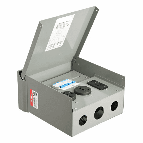 20/30/50Amp Temporary Power Outlet Box RV Electrical Panel