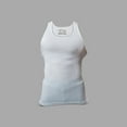 thumbnail image 4 of Cottmark Men’s A-Shirt Tank Top, White, Size L, 6-Pack, 4 of 8
