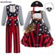 thumbnail image 2 of Disfraz de capitán pirata caribeño para niños y niñas, fiesta de disfraces de carnaval, ropa de cosplay, 2024, 2 of 5