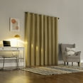 thumbnail image 2 of Sun Zero Duran Thermal Insulated 100% Blackout Grommet Curtain Panel, 50"X63", Gold, 2 of 9