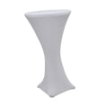 thumbnail image 4 of 3 Uds Estiramiento Cóctel Poseur Barra Seca Spandex Cubierta De Mesa Tela Decoración Blanco Sunnimix Decoración banquete mantel, 4 of 8