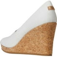thumbnail image 3 of Women's TOMS Michelle Wedge Peep Toe Pump Natural Slubby Woven Cotton, 3 of 4