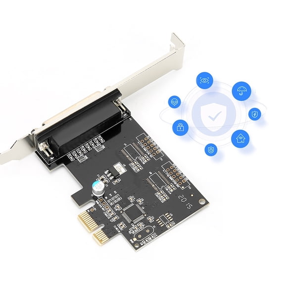 32-Bit Bus Design Durable Sturdy Lpt Printer Card Adapter, Pci-E Parallel, Scanners For Programmers Printers Pci Express X1 Slot