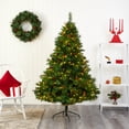 thumbnail image 5 of Nearly Natural 6.5ft. West Virginia Full Bodied Mixed Pine Artificial Christmas Tree with 400 Clear LED Lights and Pine Cones, 5 of 7