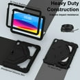 thumbnail image 2 of ELEHOLD Case for Apple iPad 11th 10th Gen, Durable Shockproof Protection Case with Shoulder Strap and Kickstand,B, 2 of 7