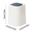 thumbnail image 4 of Small Trash Can with Lid, Mini Trash Can for Bathroom, Office and Bedroom, Small Bathroom Garbage Can with Swing Top, Compact Waste Basket for Desk, Dorm & Home, White - Xuniizn, 4 of 7