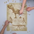 thumbnail image 3 of Tyrannosaurus Rex Dinosaur, Da Vinci Style (1000 Piece Puzzle, Size 19x27, Challenging Jigsaw Puzzle for Adults and Family, Made in USA), 3 of 4
