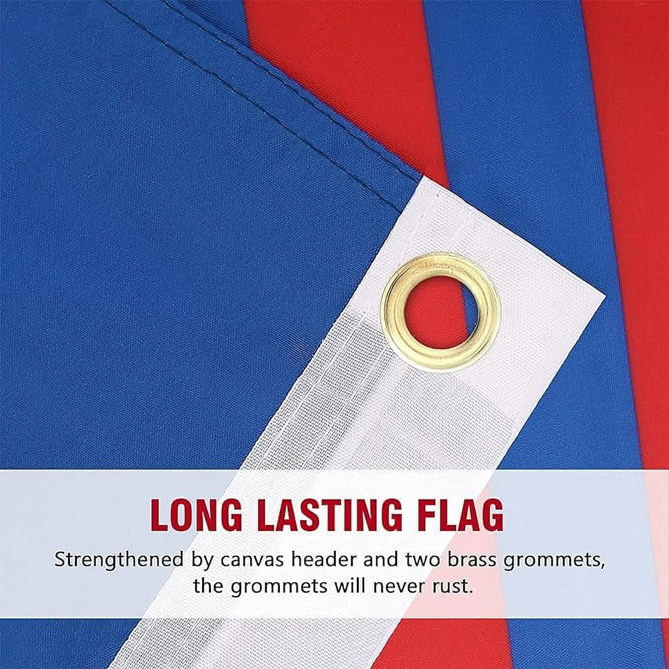 Trump 2024 Flagge, Ca. 7,6x12,7 Cm – Mit Messingösen, Wasserdicht, Für Innen & Außen