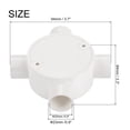thumbnail image 2 of PVC Conduit Box Junction Box 4 Way Round Wire Box Connectors Circuit 20 mm Cable Management Electronic Projects of 10, 2 of 5