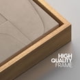 thumbnail image 4 of PixonSign Framed Wall Art Mid-Century Brown Geometry Polygon Collage Abstract Geometric Paintings Minimalism Modern Art Decor Contemporary Canvas Prints Fine Art for Rooms - 24"x36" Natural, 4 of 5