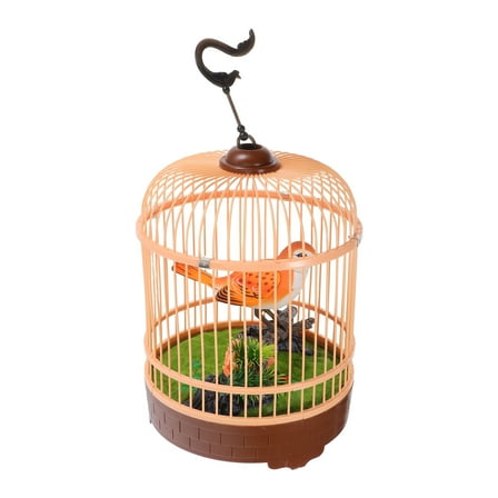 AURARMLET Mini Birdcage Toy with Chirping Sounds, Plastic Material, Fun and Safe for Toddlers and Kids, 1 Set