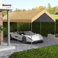 thumbnail image 2 of Cubierta para cochera Outsunny 600 x 295 cm impermeable y con protección UV, beige, 2 of 9
