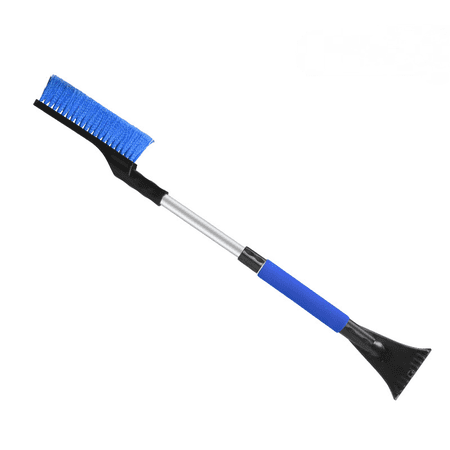 AUPROTEC Grattoir à Glace Télescopique Avec Racloir Laiton - Manche Réglable 40-60cm Gris