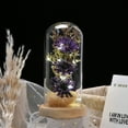 thumbnail image 4 of Laklulu Un regalo navideño para familiares y amigos femeninos: girasol artificial con cúpula de cristal y tira de LED, 4 of 5