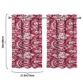 thumbnail image 4 of Paisley Design Kitchen Curtains - Vintage Tier Cafe Curtains for Bathroom Living RV Rod Pocket Window Drapes 36 Inch 2 Panels Set 28"x36" Window Treatment Tiers, 4 of 4