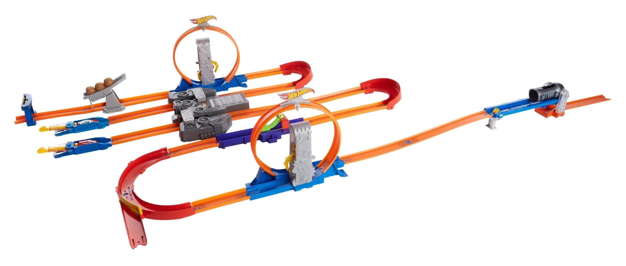 hot wheels track builder total turbo takeover track set