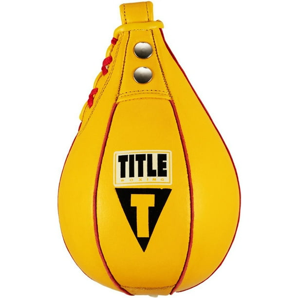 Title Boxing Super Fast Leather Speed Bag 8" x 11" Gold Walmart