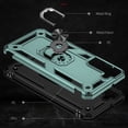 thumbnail image 7 of Compatible with Samsung Galaxy S22 Plus Case,with 360 Ring Holder Kickstand Card case, Armor Military Grade Protection Hybrid Silicone TPU PC Rugged Case, Magnetic with Car Mount Phone Cover,Darkgreen, 7 of 7