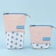 thumbnail image 1 of Veeki Stand Pencil Case, Cartoon Cute Pencil Pouch Telescopic Pen Bag Canvas Pencil Holder Cosmetic Makeup Bag For Girls Boys School Students Office T, 1 of 1