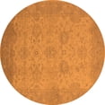 thumbnail image 1 of Ahgly Company Indoor Round Oriental Orange Industrial Area Rugs, 4' Round, 1 of 4