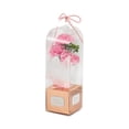 thumbnail image 1 of Ramo de flores Soledad Caja de Regalo de 3 rosas de Jabon perfumadas para el Día de San Valentín Aniversario Boda Día de la madre Regalo de cumpleaños y clavel rosa Jabon Floral, 1 of 10
